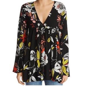 FREE PEOPLE Bella Floral Print Tunic Dress Sz Small